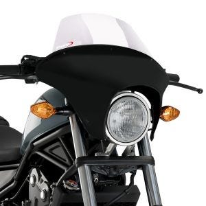 Batwing styredeksel med frontrute egnet for Honda Rebel 500 CMX 17-19 frontrute gjennomsiktig Puig SML Touring 21062W
