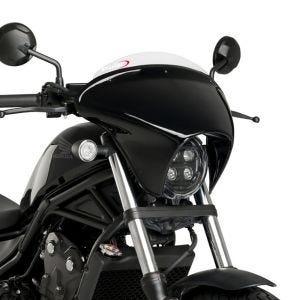 Batwing styredeksel med frontrute egnet for Honda CMX 500 Rebel 20-24 frontrute gjennomsiktig Puig SML Sport 21063W