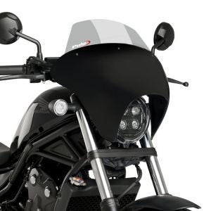 Batwing styredeksel med frontrute egnet for Honda Rebel 500 CMX 20-24 frontrute røykgrå Puig SML Touring 21066H