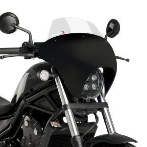 Batwing styredeksel med frontrute egnet for Honda Rebel 500 CMX 20-24 frontrute gjennomsiktig Puig SML Touring 21066W