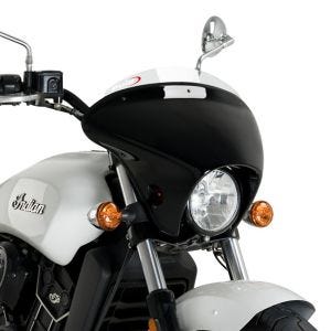 Batwing styredeksel med frontrute egnet for Indian Scout 15-23 frontrute gjennomsiktig Puig SML Sport 21071W