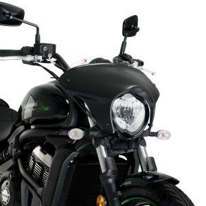 Batwing styredeksel med frontrute egnet for Kawasaki Vulcan S 15-24 frontrute gjennomsiktig Puig SML Sport 21075W