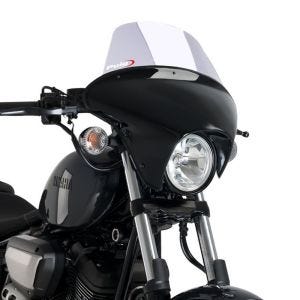Batwing styredeksel med frontrute egnet for Yamaha XV 950 14-18 frontrute røykgrå Puig SML Touring 21078H