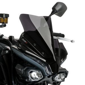 Naken sykkel frontrute New Generation Sport egnet for Yamaha MT-10/SP 16-24 mørk tonet Puig 21361F