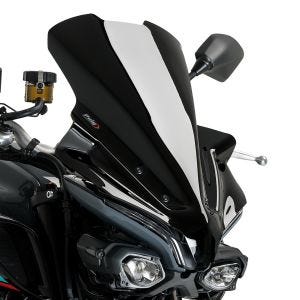 Naken sykkel frontrute New Generation Touring egnet for Yamaha MT-10/SP 16-24 svart Puig 21362N