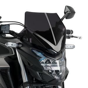 Naken sykkel frontrute New Generation Sport egnet for Honda CB500F 13-23 mørk tonet Puig 21412F