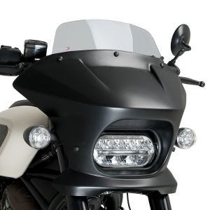 Frontrute Fury Touring Puig egnet for Harley Davidson Sportster S 21-24 halvkledning med frontrute matt svart tonet 21588H