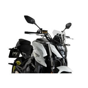 Nakensykkelskjerm egnet for CFMOTO 650 NK 21'-24' W-barn New Gen Sport transparent Puig 21653w