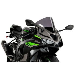R-Racer-skjerm egnet for KAWASAKI ZX-6R 24' mørktonet Puig 21832F