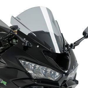 Racing skjerm Z egnet for Kawasaki ZX-6R 19-20 røykgrå kåpeskjerm Puig 3177H