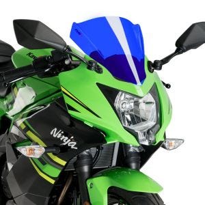 Racing skjerm Z egnet for Kawasaki Ninja 125 19-22 blå kåpeskjerm Puig 3539A
