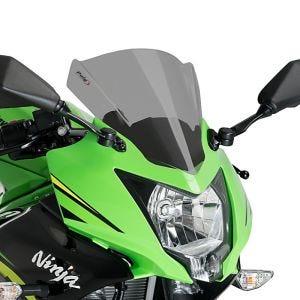Racing skjerm Z egnet for Kawasaki Ninja 125 19-22 mørk tonet fairing skjerm Puig 3539F