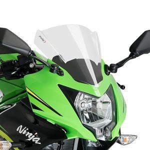 Racing skjerm Z egnet for Kawasaki Ninja 125 19-22 røykgrå kåpeskjerm Puig 3539H