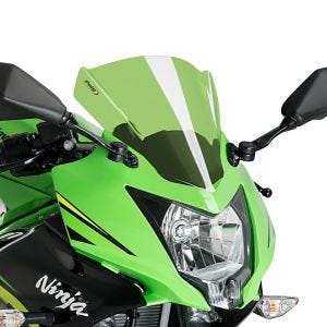 Racing skjerm Z egnet for Kawasaki Ninja 125 19-22 grønn kåpeskjerm Puig 3539V