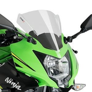 Racing skjerm Z egnet for Kawasaki Ninja 125 19-22 klar kåpeskjerm Puig 3539W