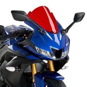 Racing skjerm Z egnet for Yamaha YZF-R125 19-21 rød kåpeskjerm Puig 3619R