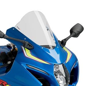 Racing skjerm R egnet for Suzuki GSX-R 1000 / R 17-20 klar kåpeskjerm Puig 3631W