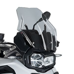 Turskjerm egnet for BMW F750GS / F850GS 18-23 røykgrå frontrute Puig 3768H