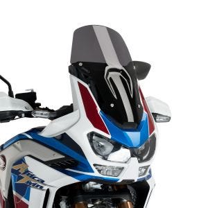 Sportsskjerm egnet for Honda Africa Twin Aventure Sports 18-19 Puig 3820F frontrute mørk tonet