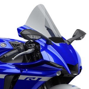 Racing skjerm R egnet for Yamaha YZF-R1 20-24 røykgrå kåpeskjerm Puig 3827H