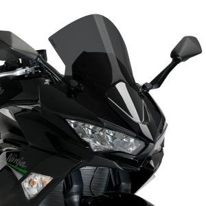 Racing skjerm R egnet for Kawasaki Ninja 650 20-24 mørk tonet kåpeskjerm Puig 3880F