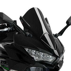 Racing skjerm Z egnet for Kawasaki Ninja 650 20-24 svart kåpeskjerm Puig 3881N
