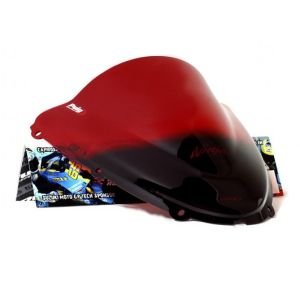 Racing skjerm egnet for Kawasaki ZX-10R 06-07 rød kåpeskjerm Puig 4053R