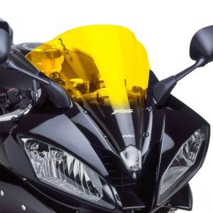 Racing skjerm egnet for Yamaha YZF-R6 06-07 gul kåpeskjerm Puig 4059G