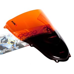 Racing skjerm egnet for Aprilia RS 50/125 06-10 Oransje kåpeskjerm Puig 4183T