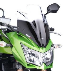 Naken sykkel frontrute egnet for Kawasaki Z 750 07-12/R 11-12 Puig 4523W New Generation Sport frontrute klar