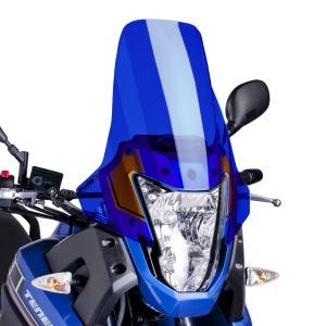 Turskjerm egnet for Yamaha XT 660 Z Tenere 08-15 blå frontrute Puig 4636A