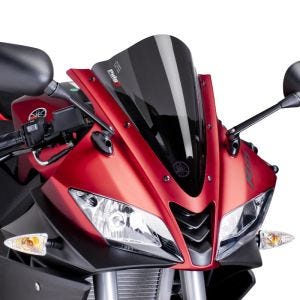 Racing skjerm egnet for Yamaha YZF-R 125 08-18 mørk tonet fairing skjerm Puig 4637F