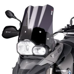 Turskjerm egnet for BMW F 800 GS 08-17 mørk tonet frontrute Puig 4670F