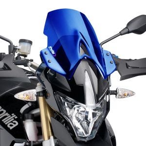 Nakenbike frontrute egnet for Aprilia Dorsoduro 900 17-18 Puig 4947A New Generation Sport frontrute blå