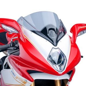 Racing skjerm Z egnet for MV Agusta F4 1000 / R / RR 10-20 røykgrå kåpeskjerm Puig 5256H