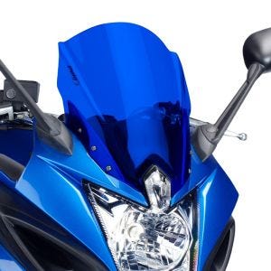 Turskjerm egnet for Yamaha XJ6 Diversion F 10-16 blå frontrute Puig 5547A