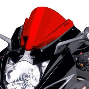 Racing skjerm Z egnet for Suzuki GSX-R 750 11-17 rød kåpeskjerm Puig 5605R