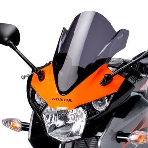 Racing skjerm Z egnet for Honda CBR 125 R 11-16 mørk tonet kåpeskjerm Puig 5641F