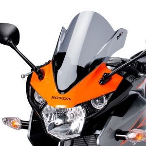 Racing skjerm Z egnet for Honda CBR 125 R 11-16 røykgrå kåpeskjerm Puig 5641H