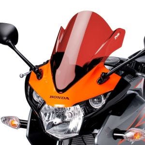 Racing skjerm Z egnet for Honda CBR 125 R 11-16 rød frontrute Puig 5641R