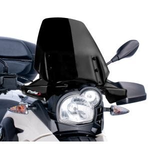 Turskjerm egnet for BMW G 650 GS 11-16 sort frontrute Puig 5649N