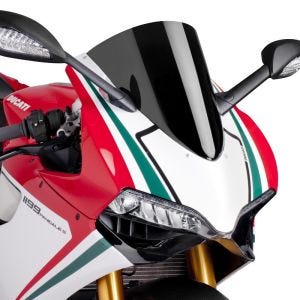 Racing skjerm R passer for Ducati 899 Panigale 14-15 svart kåpeskjerm Puig 5990N
