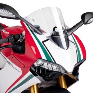 Racing skjerm R passer for Ducati 1199 Panigale 12-14 klar kåpeskjerm Puig 5990W