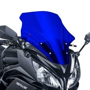 Turskjerm egnet for Kawasaki ER-6F 12-16 blå frontrute Puig 5998A