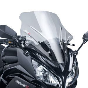 Turskjerm egnet for Kawasaki ER-6F 12-16 røykgrå frontrute Puig 5998H