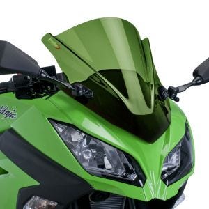 Racing skjerm Z egnet for Kawasaki Ninja 300 13-17 grønn kåpeskjerm Puig 6463V
