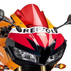 Racing skjerm Z egnet for Honda CBR 600 RR 13-16 rød kåpeskjerm Puig 6478R