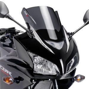 Racing skjerm Z egnet for Honda CBR 500 R 13-15 mørk tonet kåpeskjerm Puig 6479F