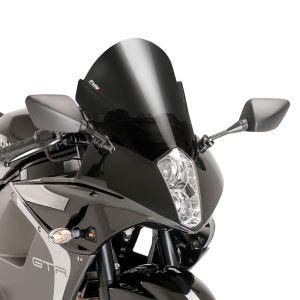 Racing skjerm Z egnet for Hyosung GT 650/i R 13-16 mørk tonet fairing skjerm Puig 6716F