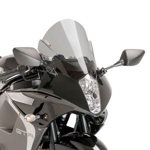 Racing skjerm Z egnet for Hyosung GT 650/i R 13-16 røykgrå kåpeskjerm Puig 6716H
